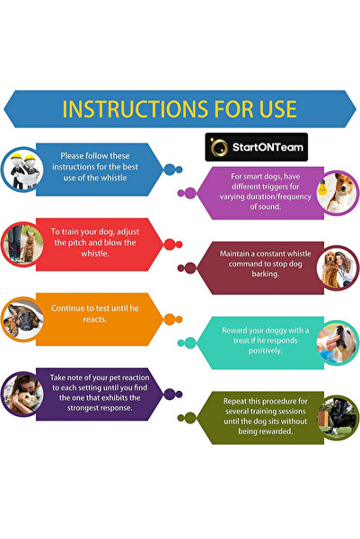 StartONTeam Fluier profesional cu ultrasunete anti-lătrat pentru dresaj, respingere sau rependere câini agresivi, roz