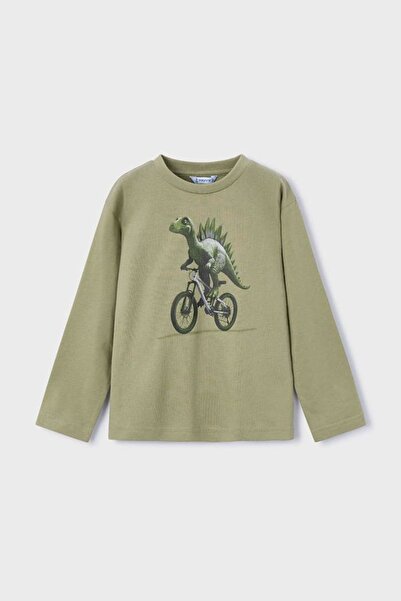 MAYORAL Dečačka majica dugih rukava regularnog kroja sa dinosaurima Štampano ...