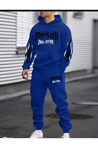 ORVIO Group Men's Brooklyn Printed Tracksuit Set