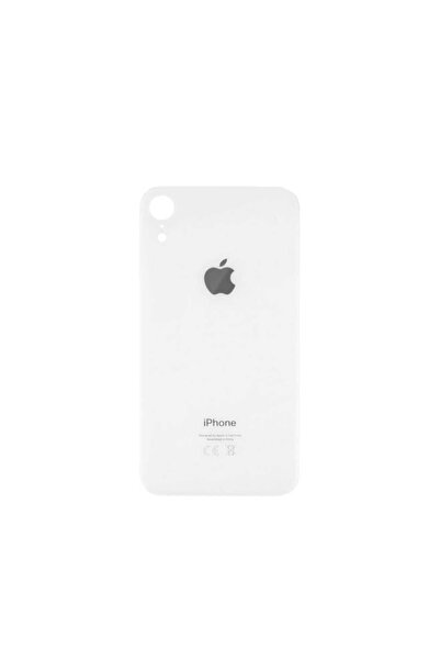 OEM Capac baterie pentru Apple iPhone Xr, Sticla, White, Fara adeziv, Service Pack, Bulk