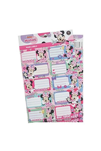 ANTBRO Etichete adezive Minnie – 20 buc (2 coli) pentru caiete școlare – Minn...
