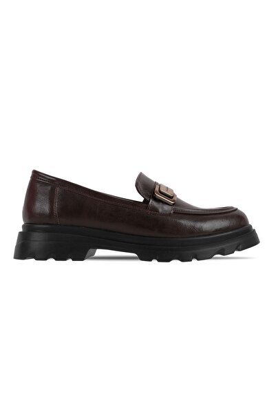MY DERİ Pantofi Mardy pentru femei detaliu la cataramă Daily loafers 4170