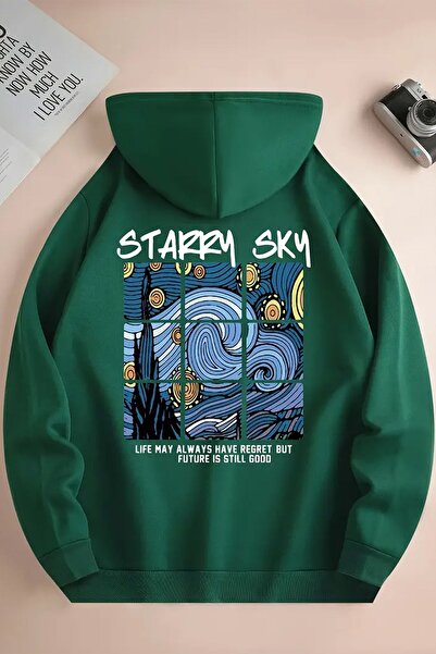 trendypassion Starry Sky Printed Unisex Oversize Sweatshirt
