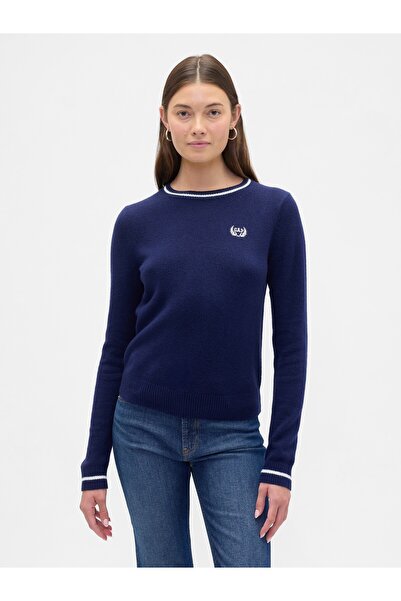 GAP Kadın Lacivert CashSoft Logo Varsity Kazak