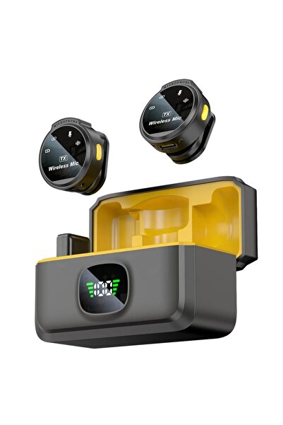 comse J6 Iphone Ve Android Uyumlu Mini Kablosuz Yaka Mikrofonu Göstergeli Led Şarj Kutulu Gürültü Azaltma