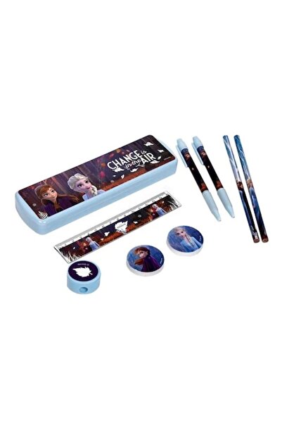 ANTBRO ® Set școlar Frozen II – 9 piese cu penar (Unisex, design Frozen II)