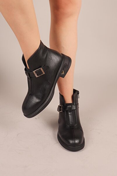 Birikon حذاء تيسلا بحزام جانبي أسود