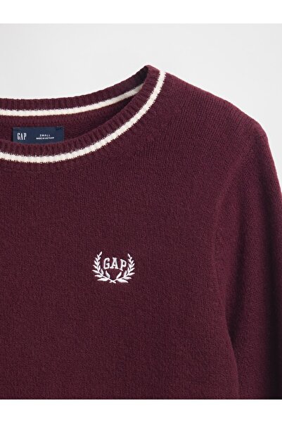 GAP Kadın Bordo CashSoft Logo Varsity Kazak