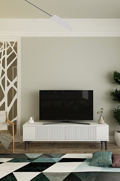 CENEYRA TSA1203B - CORSA TV STAND BEYAZ 120CM