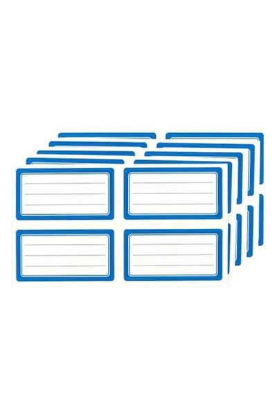 ANTBRO Etichete școlare clasice albastre 7x4 cm, set de 40,