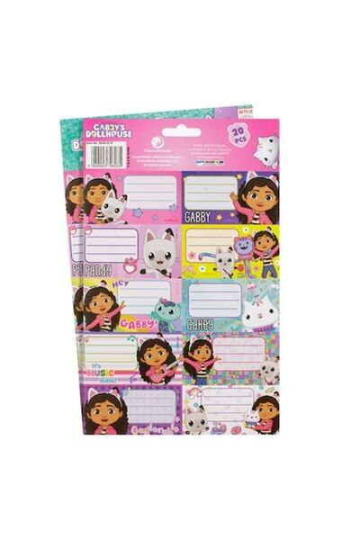 ANTBRO Autocolante Gabby's Dollhouse – 20 bucati (2 file) pentru caiete si re...
