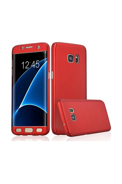 Samsung Калъф за Galaxy J3 2016 Full Cover 360, червен + защитно фолио