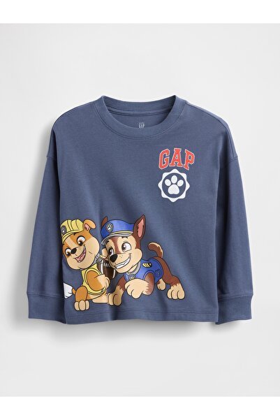 GAP Erkek Bebek Mavi Paw Patrol Grafik Baskılı T-Shirt