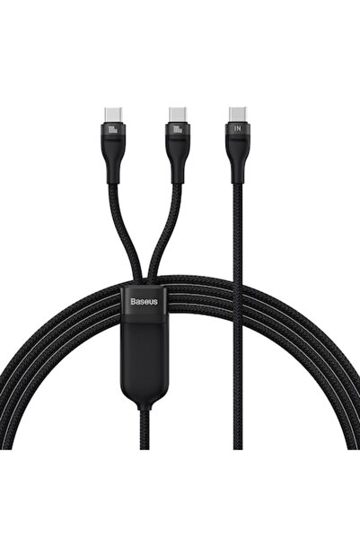Baseus Καλώδιο Φόρτισης USB-C σε USB-C Flash, 100W, 1.5μ, Μαύρο