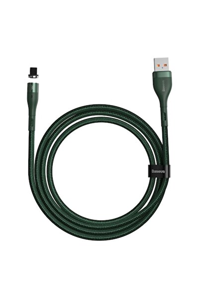 Baseus Cablu magnetic compatibil cu Apple, USB, transfer de date și încărcare, 1 m, verde