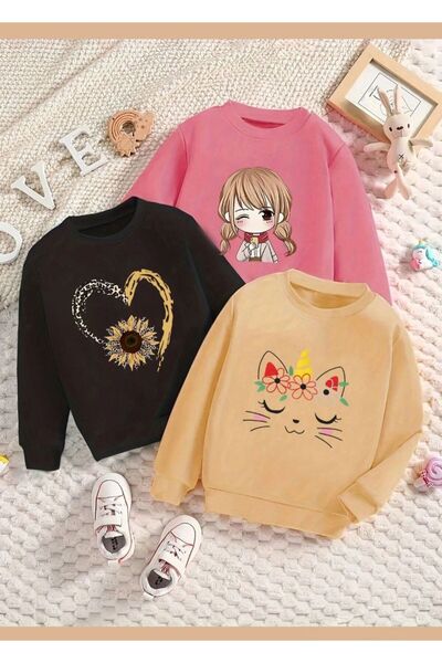 VESTIR BIEN 3-Piece Sweat Printed Children's Set