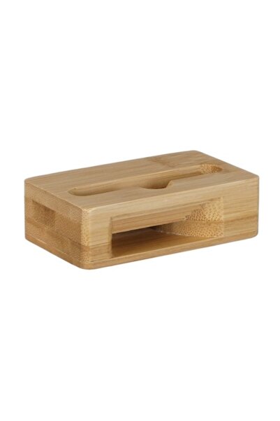 Bibilel Suport de telefon din bambus cu slot pentru amplificarea sunetului, m...