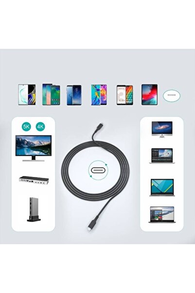 Bibilel Cablu USB-C la USB-C 3.2 Gen 2, 100W PD, încărcare și transfer de date super rapide, ranforsare dublă,