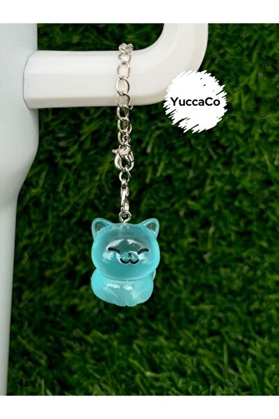 YuccaCo Accessorize Your Life Glow-In-The-Dark Cat Thermos Ornament/Cat Therm...