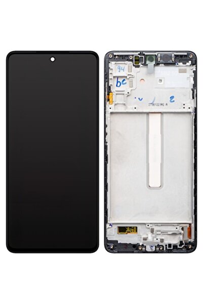Samsung Ecran tactil Galaxy M52 5G M526, cu ramă, negru, Service Pack
