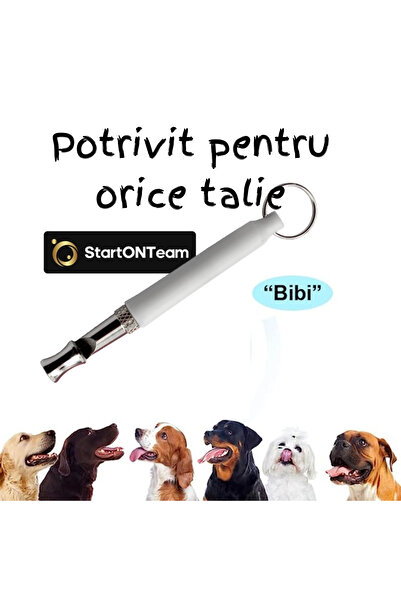 StartONTeam Fluier profesional cu ultrasunete anti-lătrat pentru dresaj, respingere sau repulsare a câinilor agresivi, alb