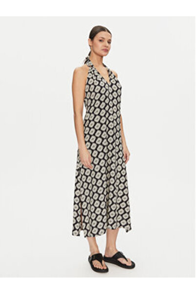 Banana Moon Γυναικείο Φόρεμα Παραλίας MARA SARONG Μαύρο