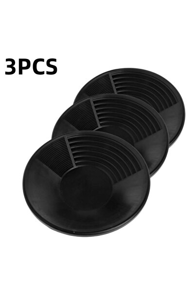 Choice3 3 قطع سوداء 15 بوصة رائجة البيع حوض بلاستيكي ذهبي كتلة تعدين مقلاة تج...