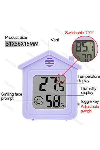 Choice24 Type 7 LCD Digital Thermometer Hygrometer Indoor Room Electronic Tem...