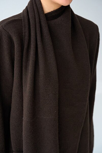 Tugem Pulover QUZU pentru femei cu șal și eșarfă supradimensionat