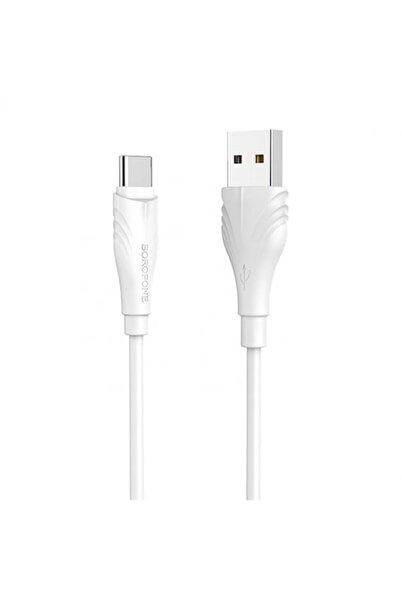 Borofone USB to USB Type-C Charging and Data Cable Optimal BX18, 2 m, White