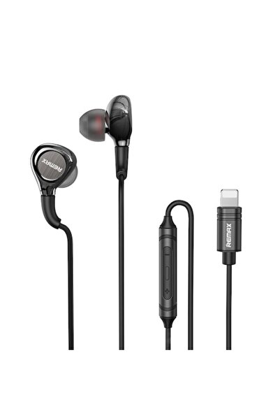 Remax Earphones for iPhone with Lightning Connector, Black, HUR-BBL5103