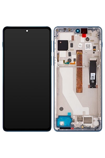 Motorola Ecran cu ecran tactil Edge 20 Pro, cu Rama, albastru, Service Pack