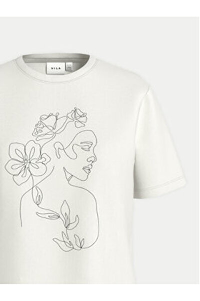 VILA γυναικείο μπλουζάκι 14108062 λευκό