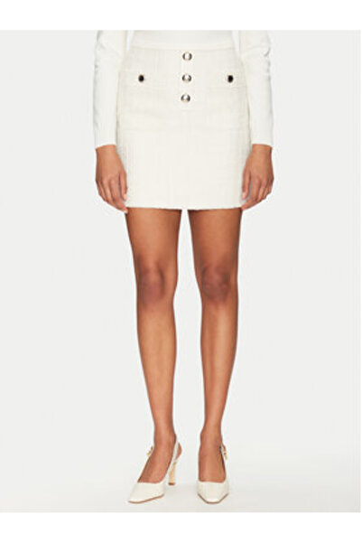 Morgan Γυναικεία Μίνι Φούστα 251-JABI Εκρού