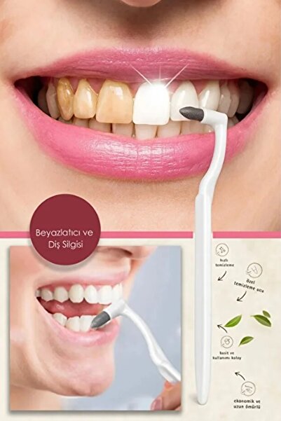 Kitchen Beauty Diş Beyazlatıcı ve Diş Silgisi Ortodonti Diş Fırçası Diş Leke Tartar Çıkarıcı Ağız Bakım Fırçası