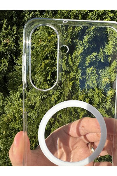 Deppo Trend Samsung Galaxy A55 Uyumlu Kılıf İnce Sert Sararmaz Magsafe Kamera Kenarı Koruyucu Dayanıklı Kapak