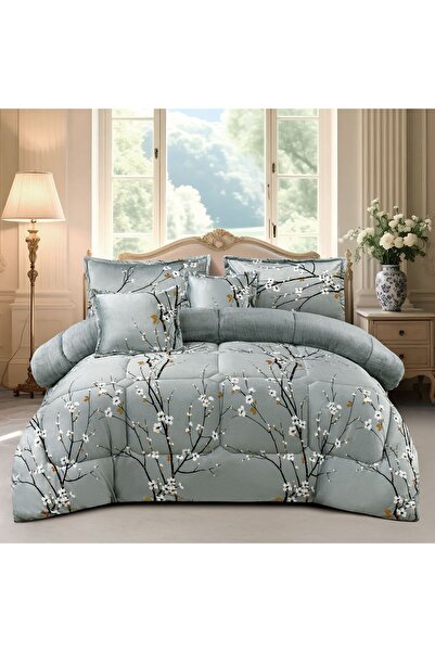 Roshen طقم مفرش 6 قطع نفرين مخمل فرو مصنوع بجودة عالية من المخمل الناعم مقاس ...