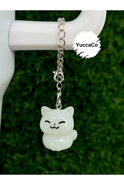 YuccaCo Accessorize Your Life Glow-In-The-Dark Cat Thermos Ornament/Cat Therm...
