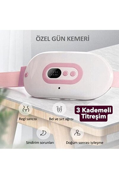 STLIFE Sadece Titreşimli Regl Kemeri,Elektrikli Masaj Kemeri,Özel Gün Adet Kemeri Elektrikle Çalışır