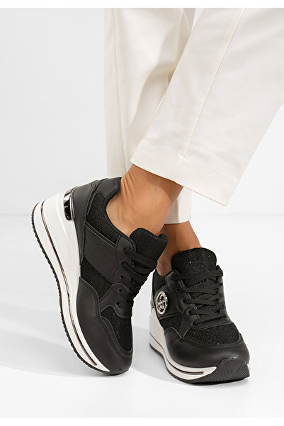 B T Shoes Sneakers με πλατφόρμα Paulette μαύρα