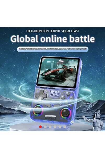 Generic وحدة تحكم ألعاب محمولة زرقاء J36Ultra، مشغل ألعاب محمول كلاسيكي، يدعم...