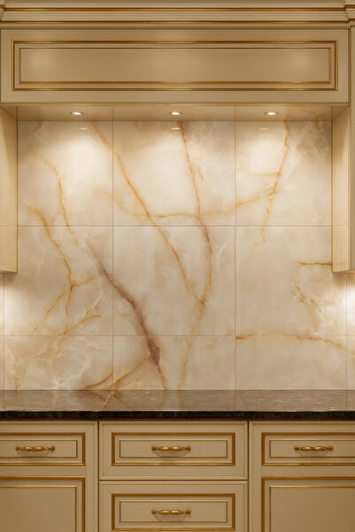 UKAB DEKOR 60x120 Cm(0,72 m²) Kendinden Yapışkanlı Mermer Desenli Pvc Panel B...