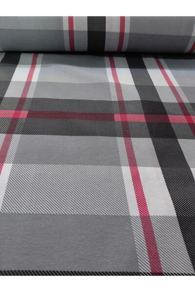 lavivahome Poplin Pamuklu İnce Çizgili Ekose Desenli Nevresimlik Kumaş - Metrelik Kumaş 100x240 CM