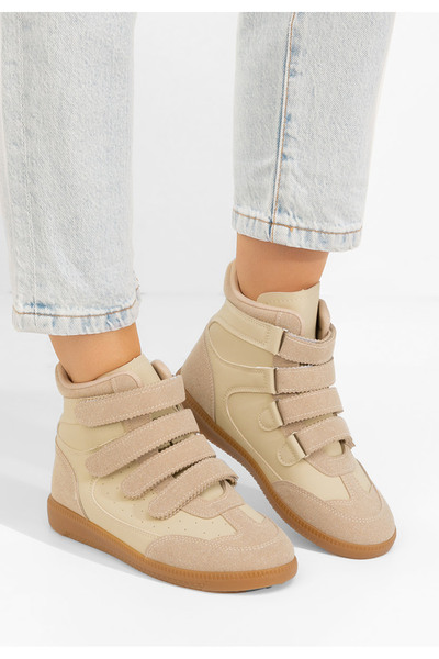 B T Shoes Khaki kotníkové tenisky Fluvia