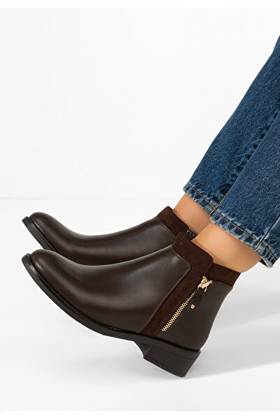 B T Shoes Hnedé dámské kotníková obuv Lanaki