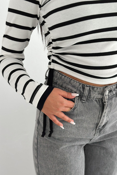 Noa Noa Γυναικεία μπλούζα ελαστικό ύφασμα ριγέ – Ευέλικτη & καθημερινή κομψότητα