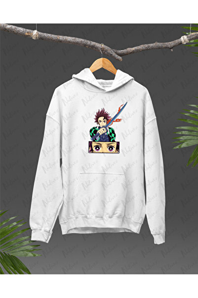 Nulivez هودي كبير الحجم للجنسين بتصميم أنيمي قاتل الشياطين مطبوع عالي الجودة