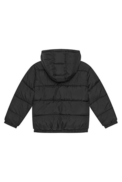 United Colors of Benetton Χοντρό παλτό με κεντημένο μαύρο λογότυπο για αγόρι