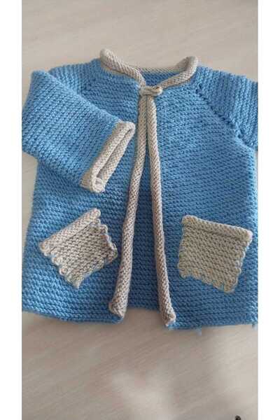 Papatyam كارديجان أطفال محبوك يدويًا، كارديجان أطفال محبوك يدويًا بتصميم مميز//