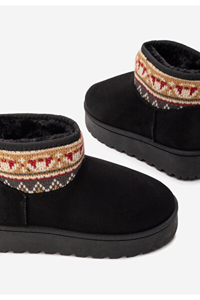 B T Shoes Černé dívčí kozačky Joye V2